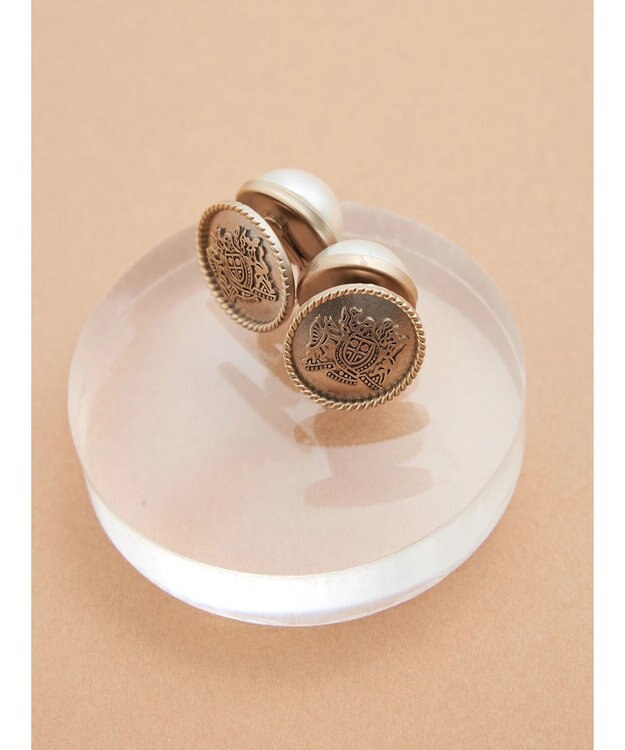 Green Parks ・ＨＡＬＦＴＩＭＥビンテージリバーシブルイヤリング A