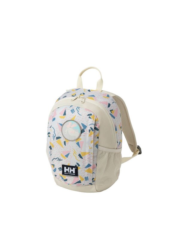 HELLY HANSEN 【キッズ・反射材付き・記名ラベル付】カイルハウスパック 8L アイボリープリント