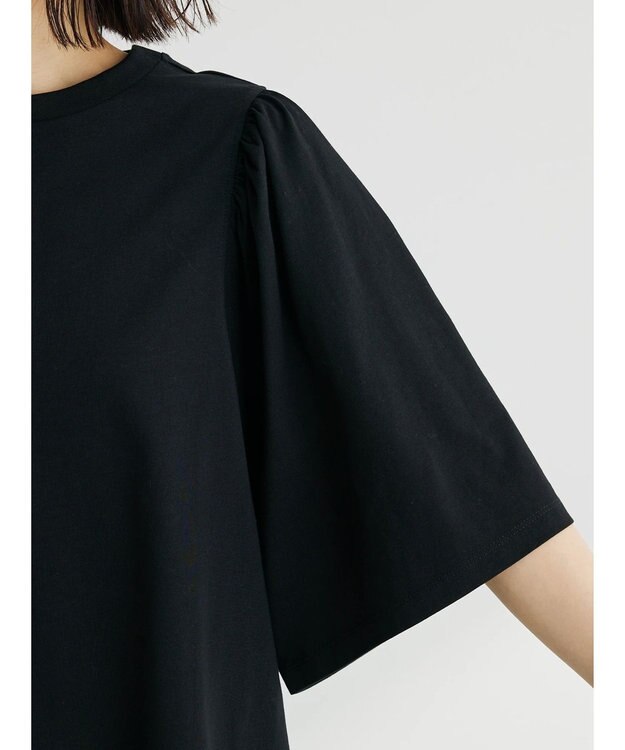 Green Parks 汗じみ防止袖ギャザープルオーバー Off White