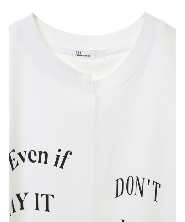 CRAFT STANDARD BOUTIQUE リメイクロゴノースリーブTee Off White