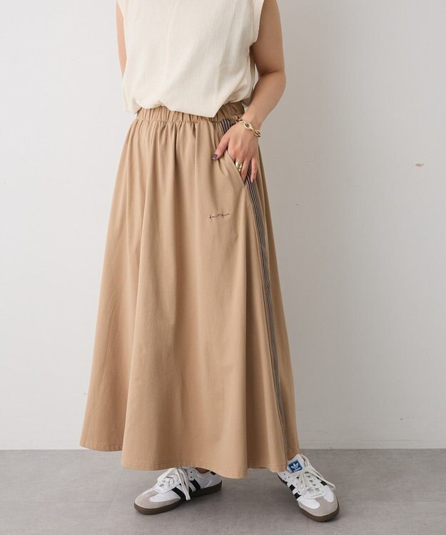 CRAFT STANDARD BOUTIQUE 接触冷感/UVカット/速乾 トラックスカート Beige
