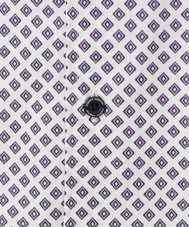 JOSEPH ABBOUD 【オーガニックコットン使用】ジオメトリックパターンシャツ ライラック系5