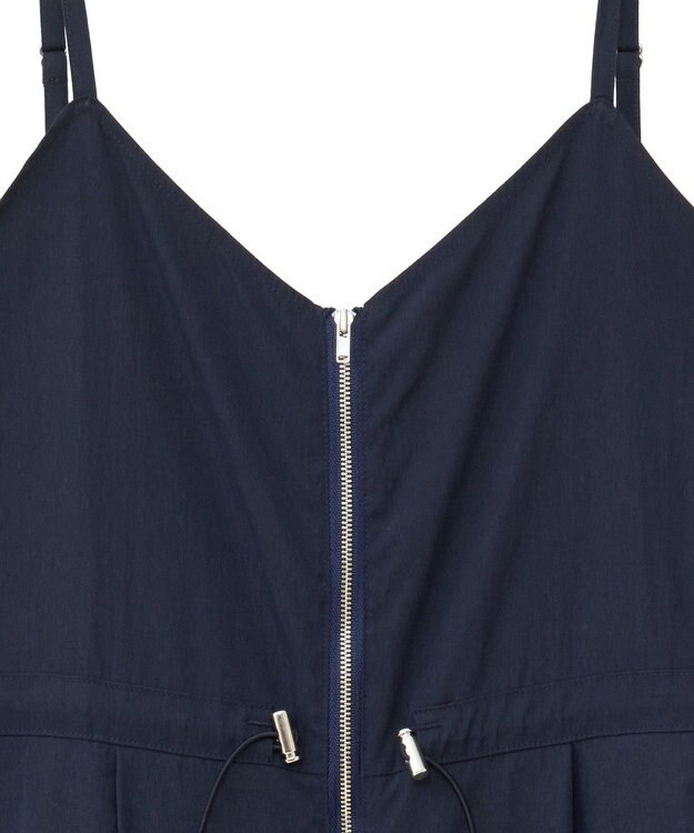 Green Parks ＺＩＰ付きドロストコクーンサロペット Navy