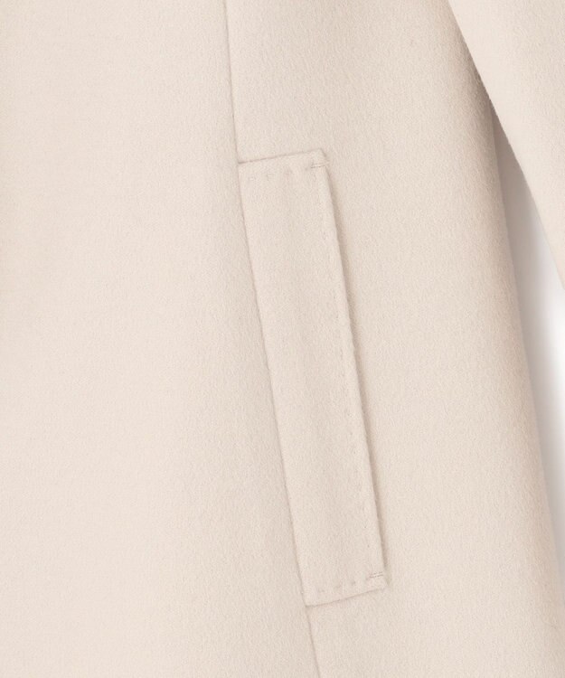 23区 S ウールカシミヤビーバー スタンドカラー コート ベージュ系