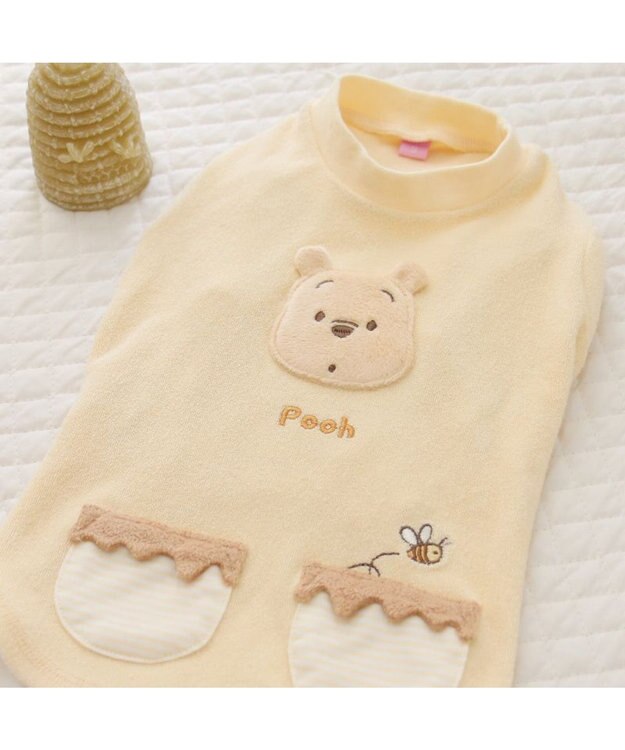 PET PARADISE ディズニー くまのプーさん サーモキープ お顔Tシャツ 小型犬 ライトイエロー