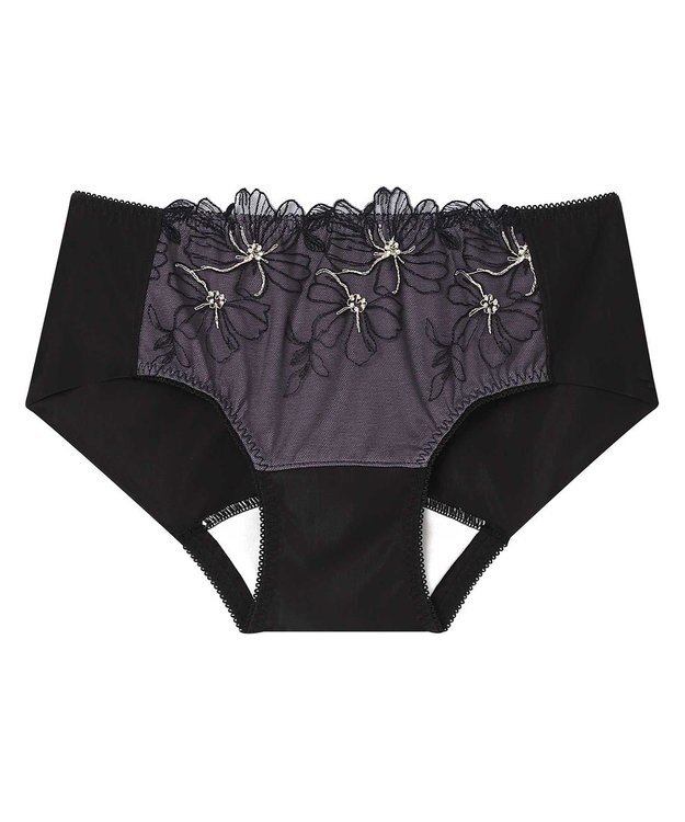 AMPHI 【sweet web掲載】 サニタリーショーツ 【BRAGENIC ブラジェニック 脇高細見えタイプ】羽付きナプキン対応 BMI353とペア 吸汗速乾(後ろ身頃) 生理用ショーツ PMI053 アンフィ／ワコール ブラック系