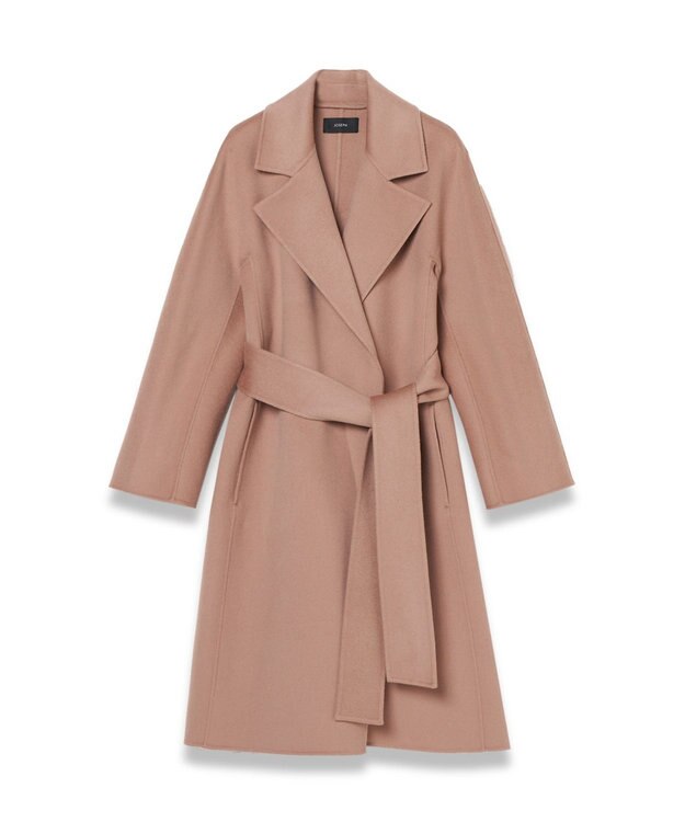 JOSEPH ダブルフェイスカシミヤ　ラップコート Blusher
