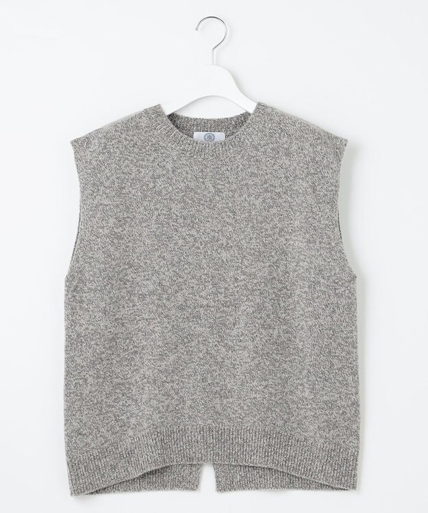 J.PRESS LADIES 【洗える】AZALEA ニット ベスト ライトグレー系