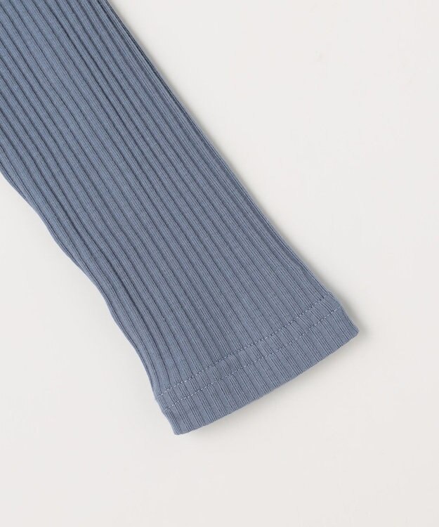 組曲 KIDS 【110-140㎝】 セーラーカラー リブトップス サックスブルー