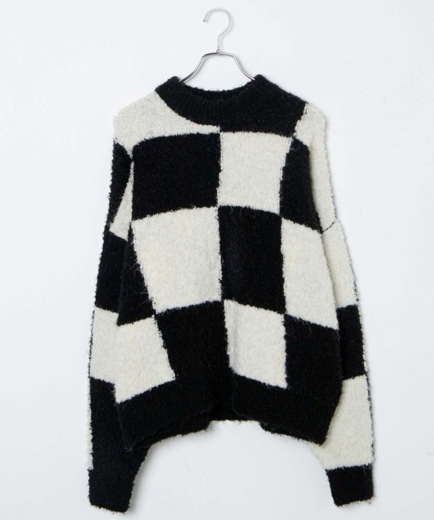 WEGO 幾何学柄ニットプルオーバー 柄2