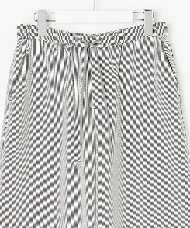 J.PRESS LADIES 【洗える】エアロツイルストライプ イージーパンツ カーキ系