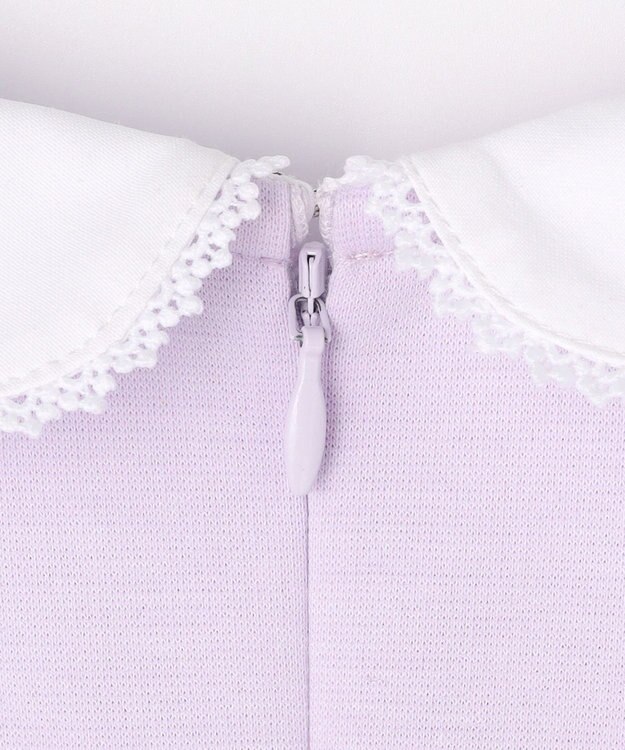 ANY KIDS 【2点セット】リボンボレロジャケット+シフォンプリーツ ワンピース ラベンダー