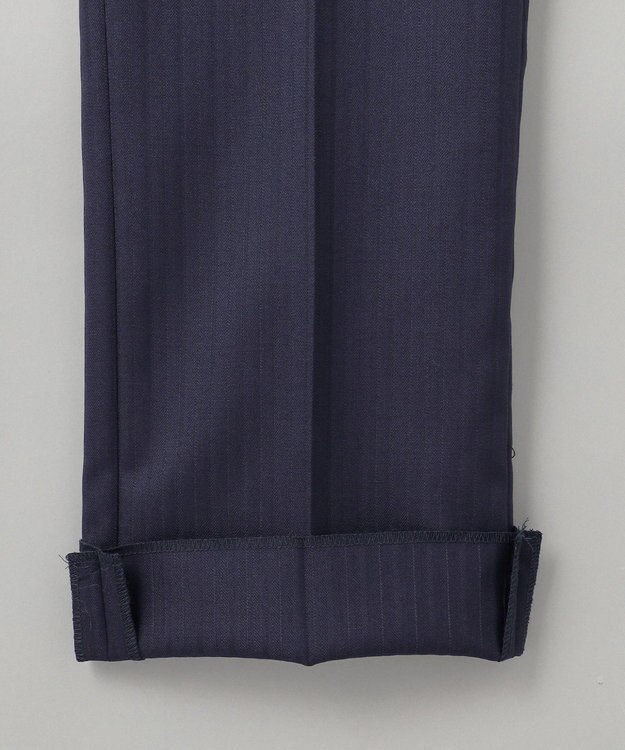 GOTAIRIKU シワになりにくい【御幸毛織/みゆきけおり】DRY SPINNER(ドライスピナー)スーツ（ネイビーストライプ） ネイビー系1