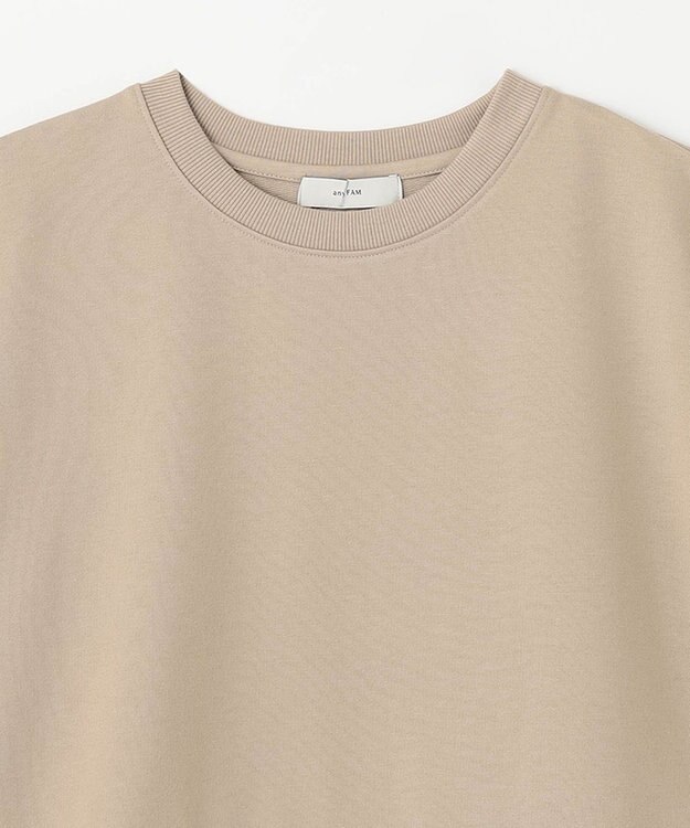 ANY L 裏毛レイヤード風トップス ベージュ