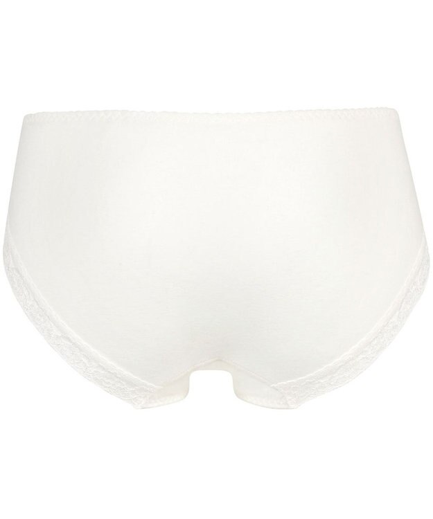 Wing ペアショーツ　【後ろ姿きれいブラ】　KB2717とペア　身生地部綿混　はきこみ丈あさめ　ウイング／ワコール　KF2317 アイボリー