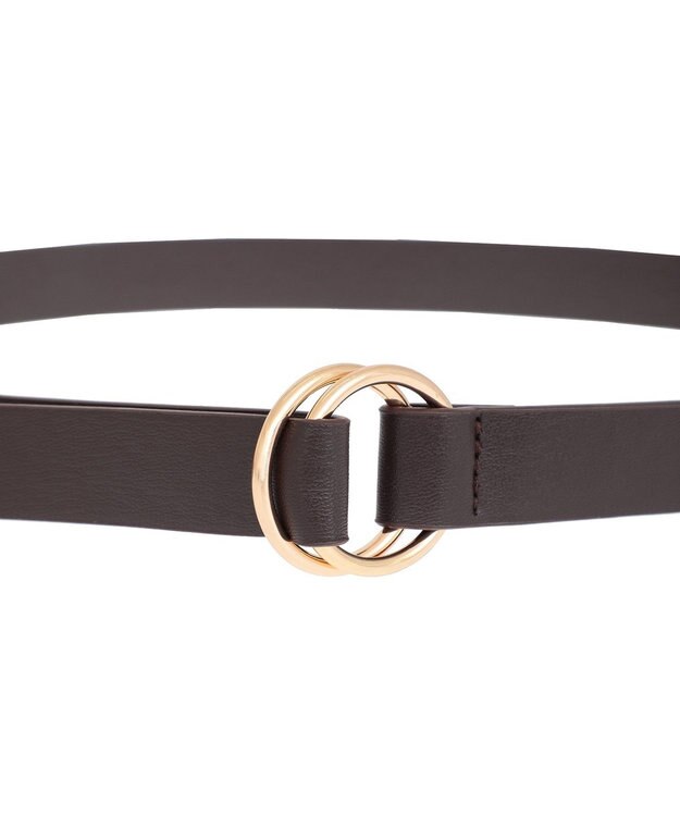 Green Parks ｅｖｅｒｙ　ｗａｌｋ．ダブルリングベルト Dark Brown