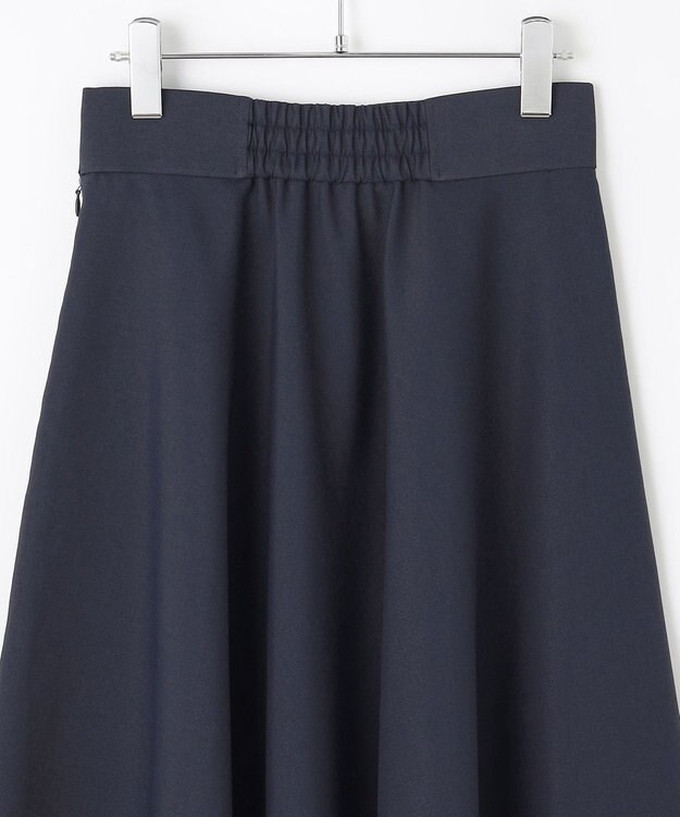 #Newans 【シワになりにくい】〈花乃まりあさんコラボ〉サーキュラースカート ネイビー