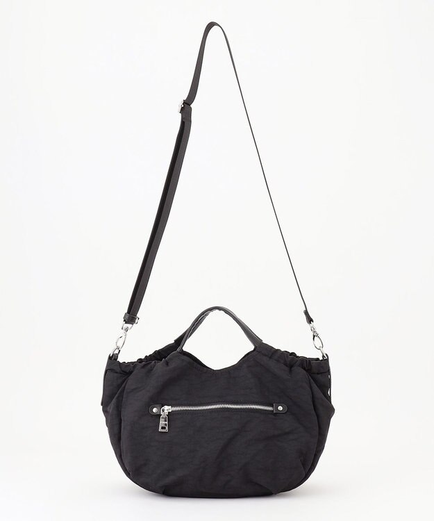 Y'SACCS 【Y’SACCS vous et】サイドギャザー2WAYトート Sサイズ ブラック