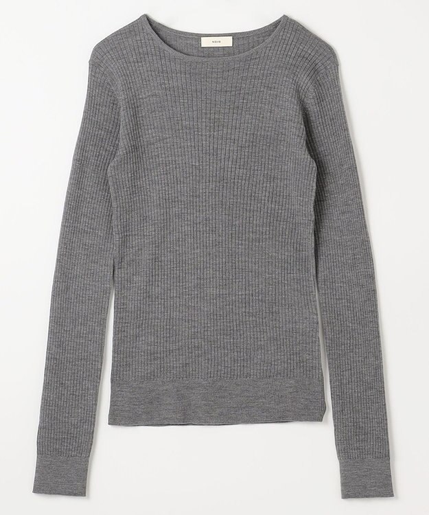 NAVE 【Nave】リュクスウール クルーネックニット ライトグレー系