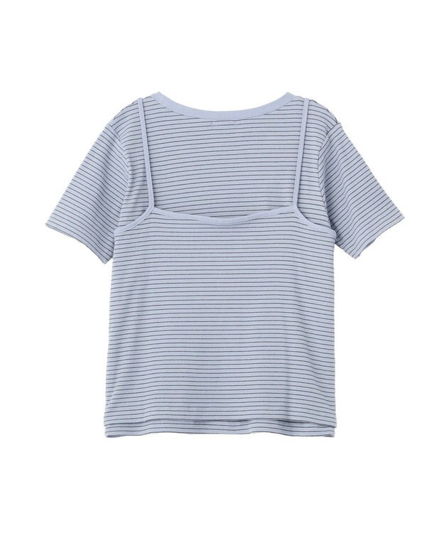 CRAFT STANDARD BOUTIQUE 2点セット/ボーダーキャミ+Tシャツ Light Blue