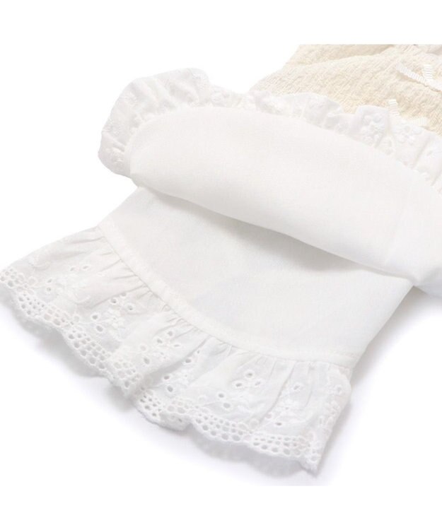 PET PARADISE ペットパラダイス レース バルーン ワンピース 《ホワイト》 小型犬 ホワイト