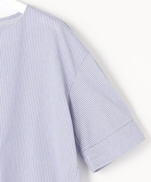 自由区 【WEB限定・洗える・XSサイズあり】トリコットジャージー カットソー スカイブルー系1