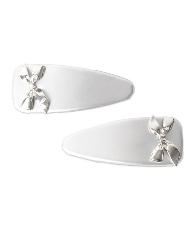 WEGO 【2点セット】L2Pモチーフパテッドバレッタ シルバー