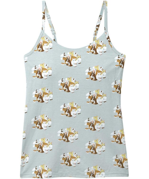 une nana cool 2026年お年賀「まるっとうまくいく」 カップ付きキャミソール グレー