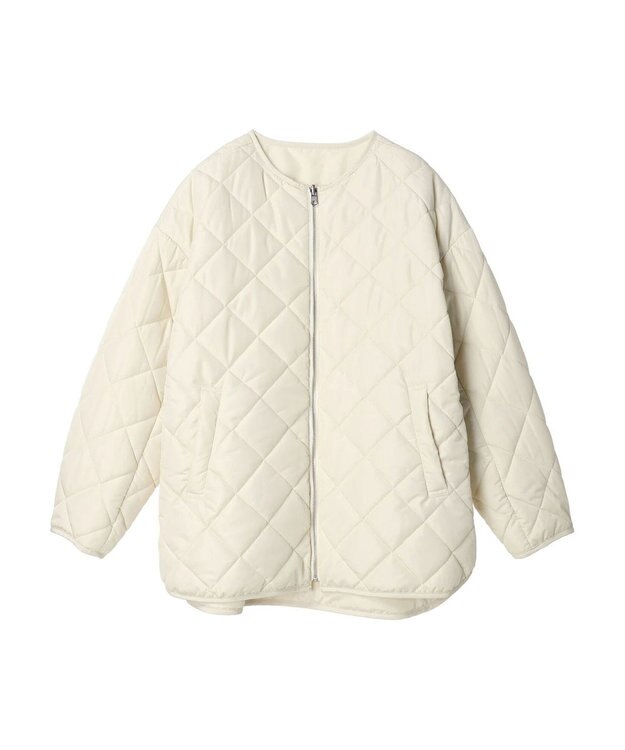 AMERICAN HOLIC 軽ポカリバーシブルキルティングコート Ivory