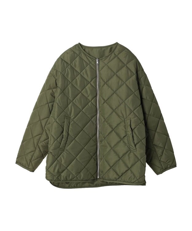 AMERICAN HOLIC 軽ポカリバーシブルキルティングコート Khaki