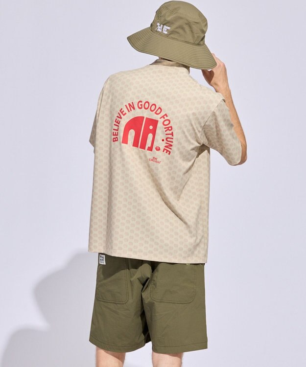 PW CIRCULUS 【MEN】エレファント ドットモックネック ゴルフ ベージュ系5