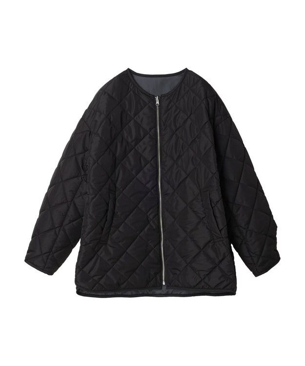 AMERICAN HOLIC 軽ポカリバーシブルキルティングコート Black