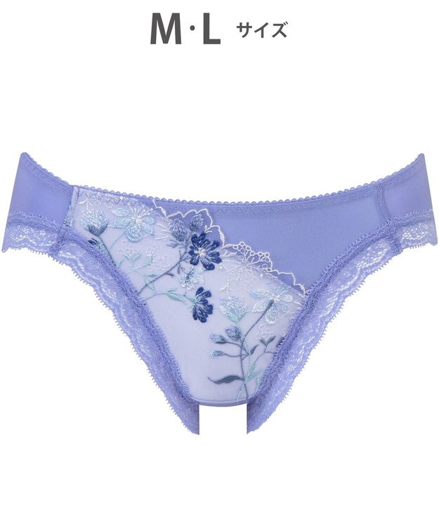 WACOAL ショーツ 【リボンブラ】 BRB413とペア はきこみ丈あさめ やわらかく伸びる素材（バック） レディース PRA113 /ワコール ブルー