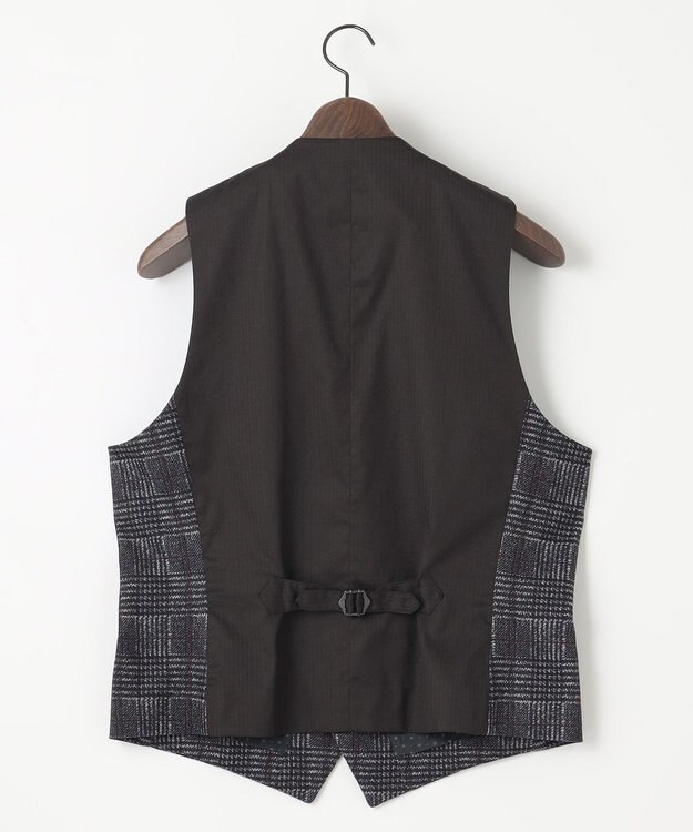 JOSEPH ABBOUD 【ストレッチ】フランネルジャージ ベスト ワイン系4