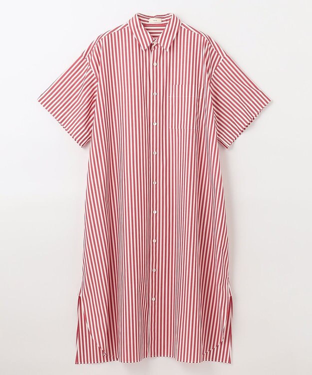 NAVE 【Nave　洗える】シャツ ドレス レッド系1