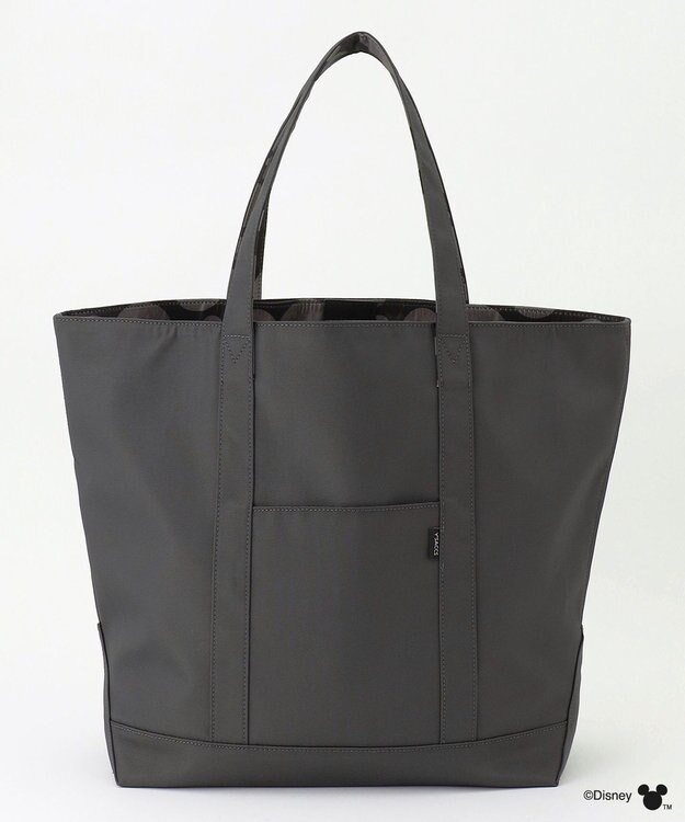 Y'SACCS 【Disney Collection】シルエットプリントトートバッグ　Lサイズ ダークグレー