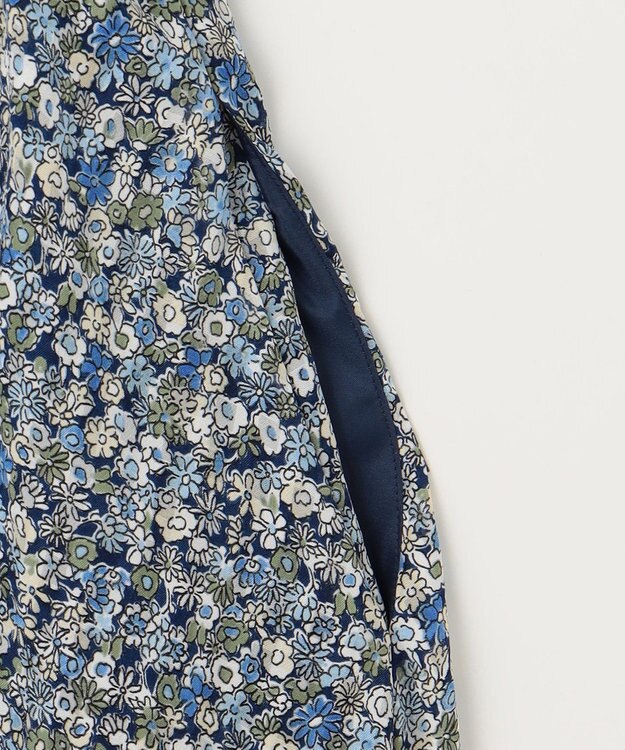 組曲 L フラワーレイヤープリント ワンピース ブルー系5