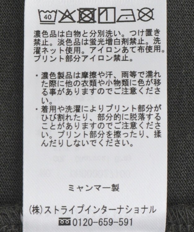 AMERICAN HOLIC Bright RipsロングTシャツ Charcoal Gray