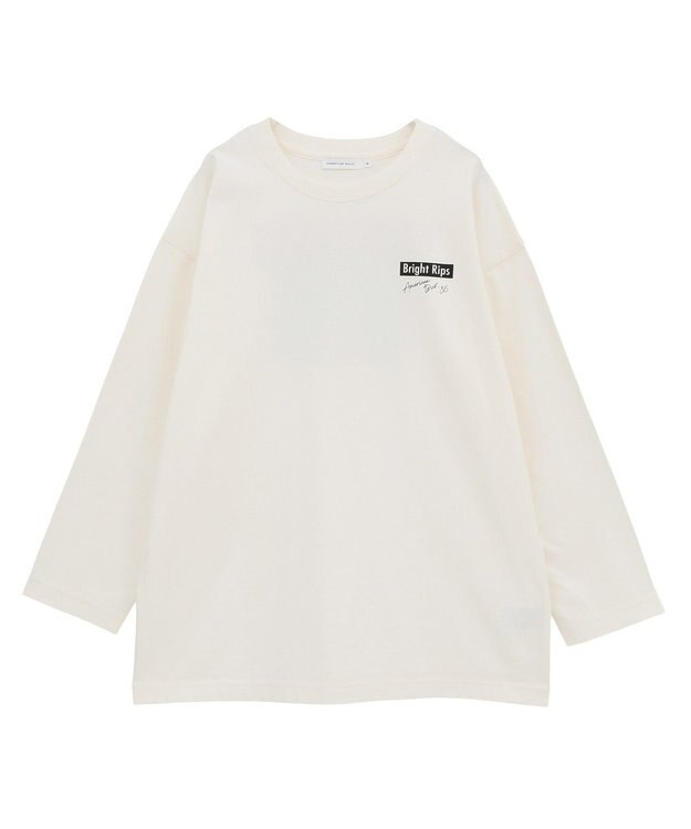 AMERICAN HOLIC Bright RipsロングTシャツ Off White