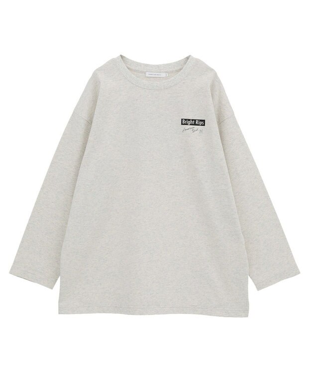 AMERICAN HOLIC Bright RipsロングTシャツ Oatmeal