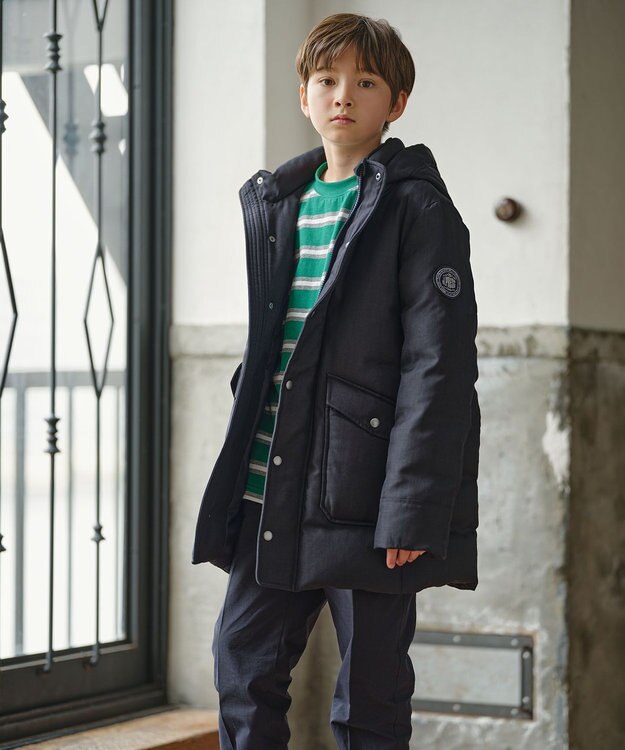 J.PRESS KIDS 【110-130cm】ボーダー 長袖Tシャツ グリーン系1