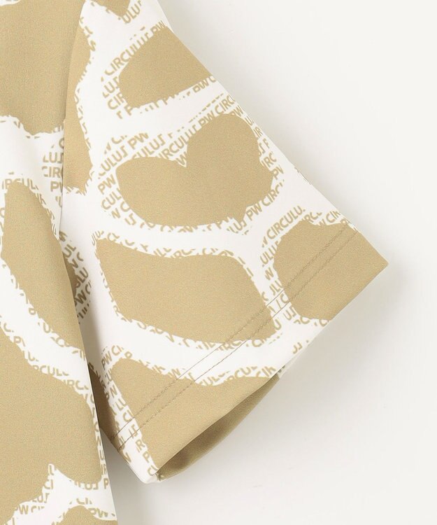 PW CIRCULUS 【UVカット / 吸水速乾 / 伸縮性抜群】【WOMEN】ジラフモック T ゴルフウェア レディース ベージュ系5