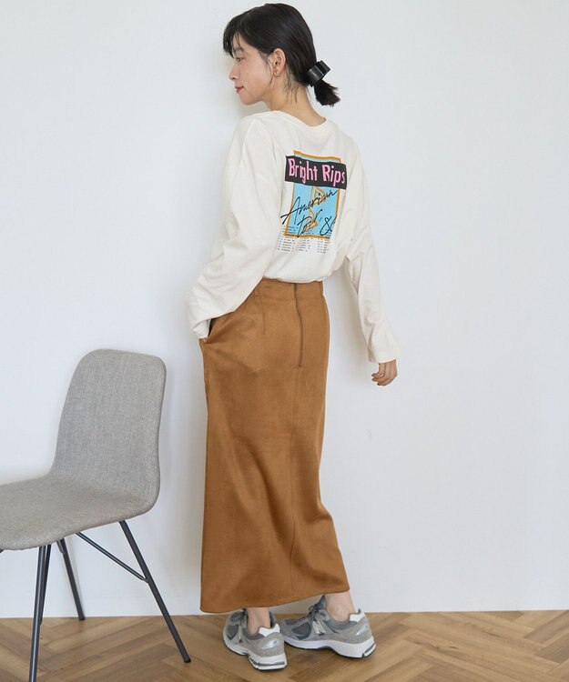 AMERICAN HOLIC Bright RipsロングTシャツ Off White