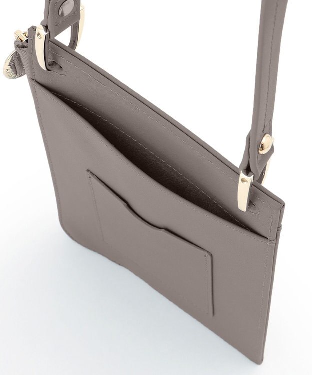 23区 レザー モバイル ポーチ スレート