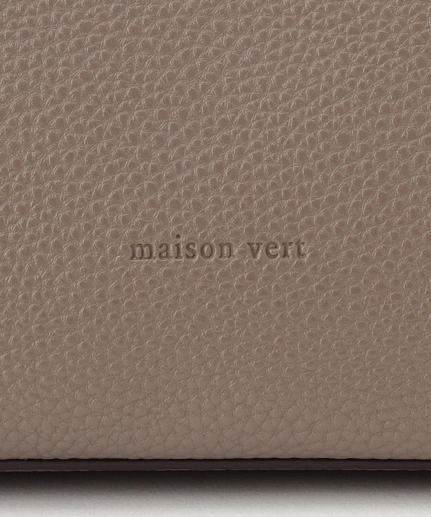 LA BAGAGERIE 【maison vert】 【多収納】アオリショルダーバッグ ライトグレー