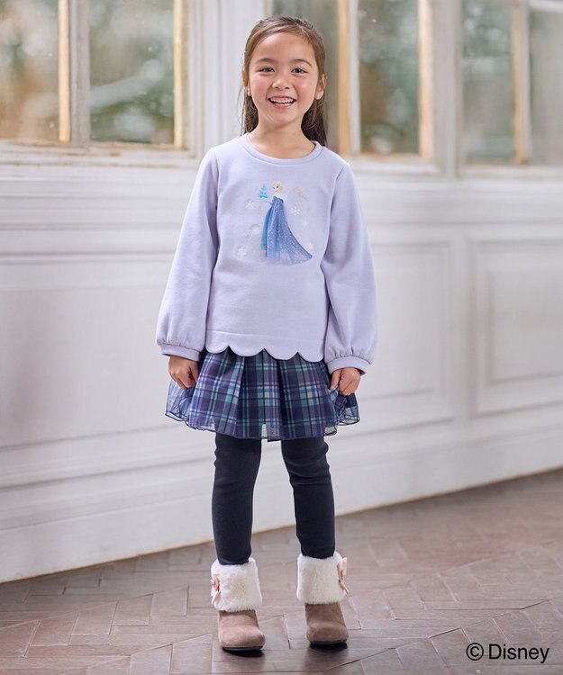 ANY KIDS 【ディズニー/FROZEN】裏シャギー トレーナー ラベンダー