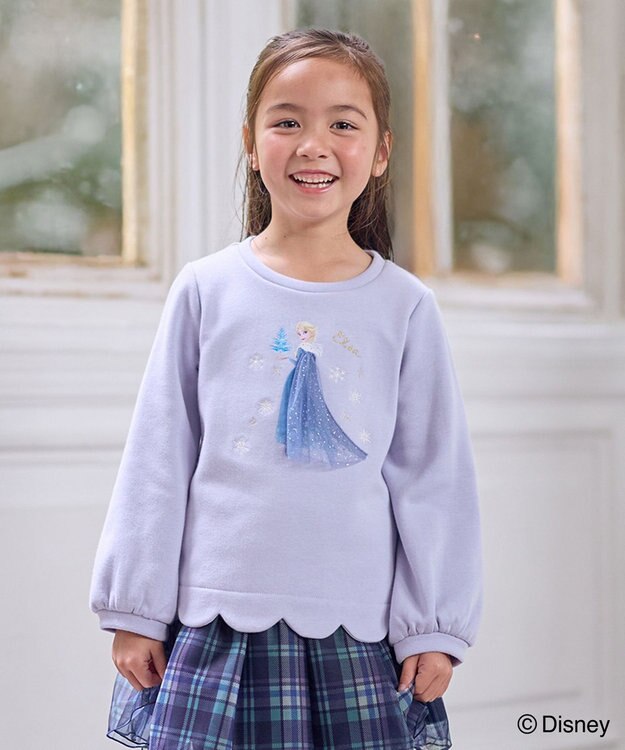 ANY KIDS 【ディズニー/FROZEN】裏シャギー トレーナー ラベンダー