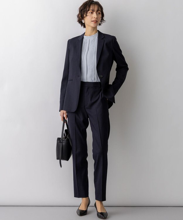 23区 パールMIXトライアングル イヤリング シルバー系