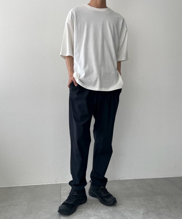 WEGO 【接触冷感/ストレッチ/ウエストゴム/MLサイズ展開/超COOL/快適】アイスパンツ ブラック