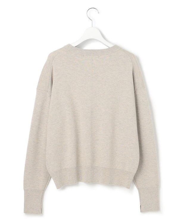 23区 L 【洗える】コットンウール クルーネック プルオーバー ベージュ系